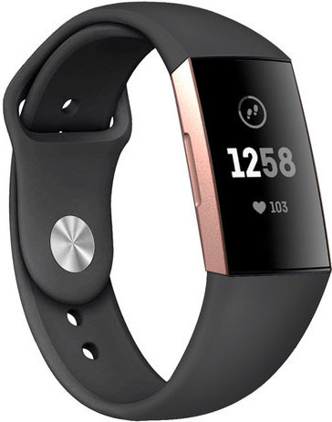 Bracelet sport Fitbit Charge 3 & 4 - noir