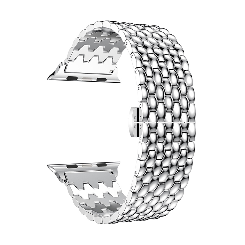 Bracelet acier dragon Apple Watch - argent
