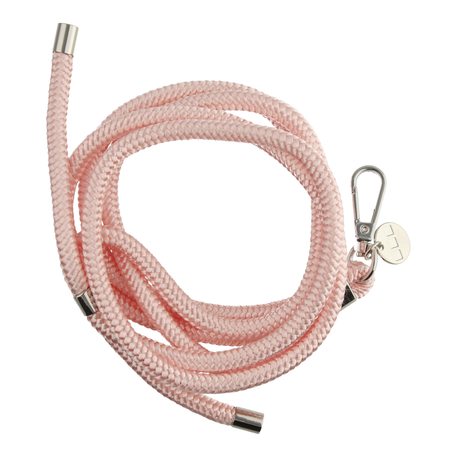 Cordon téléphone Longa - rose - argent