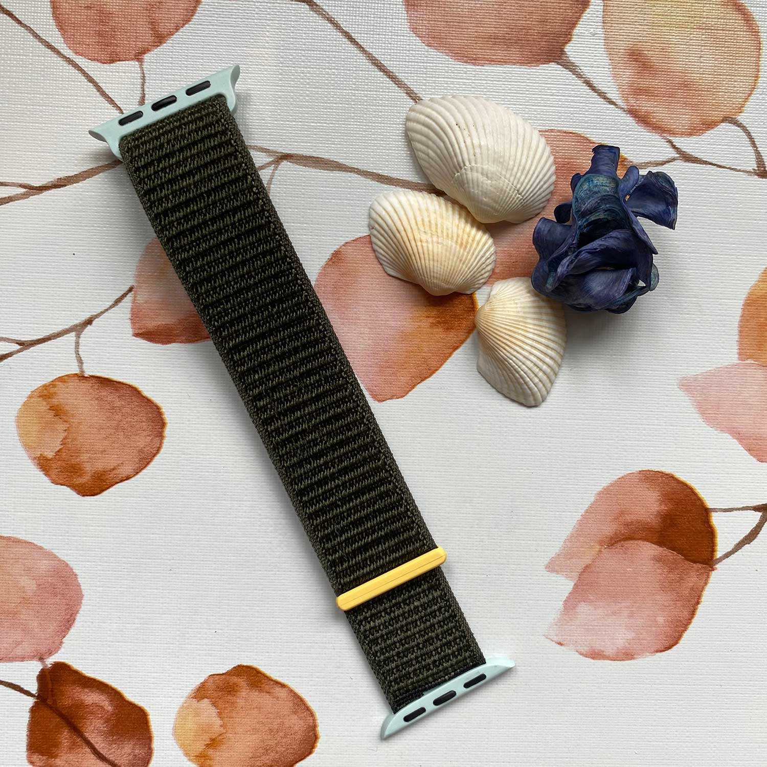 Bracelet boucle sport en nylon Apple Watch - cyprès 