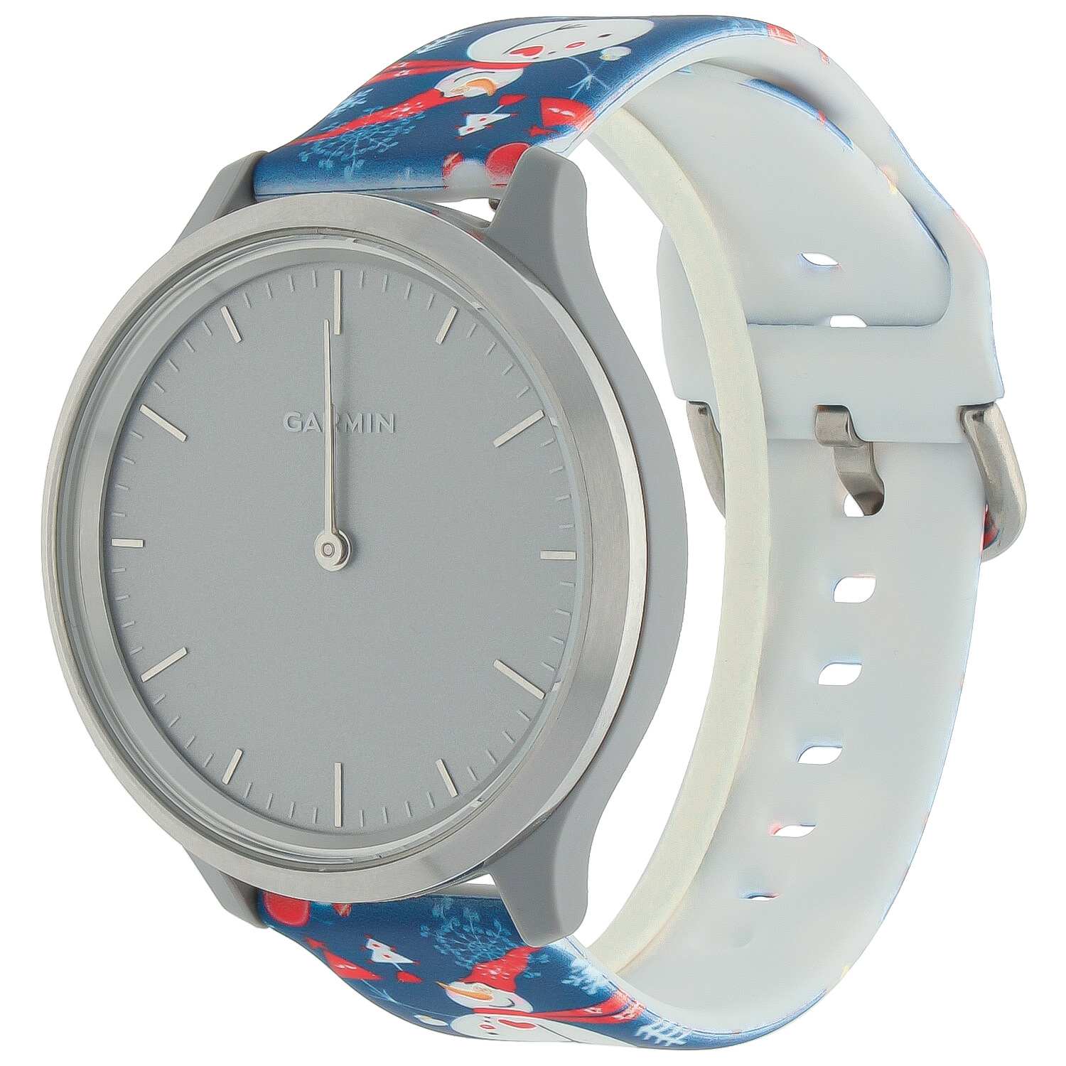 Bracelet sport imprimé Polar - Bonhomme de neige de Noël bleu