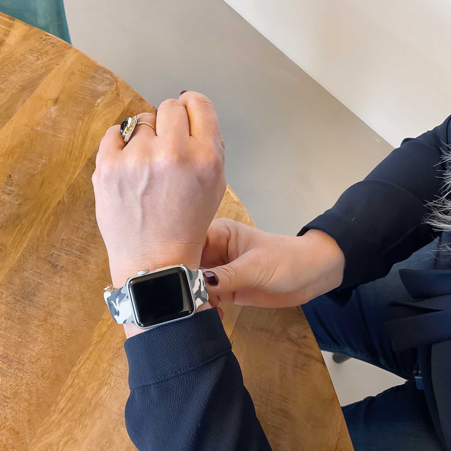 Bracelet sport imprimé Apple Watch - camouflage
