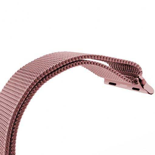 Bracelet milanais Apple Watch - rose rouge
