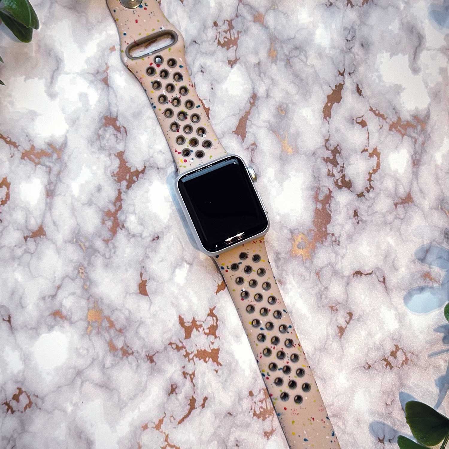 Bracelet sport double Apple Watch - pierre du désert