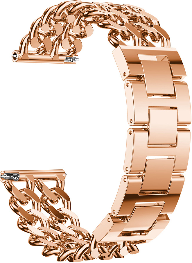 Bracelet acier cow-boy Samsung Galaxy Watch - or rose