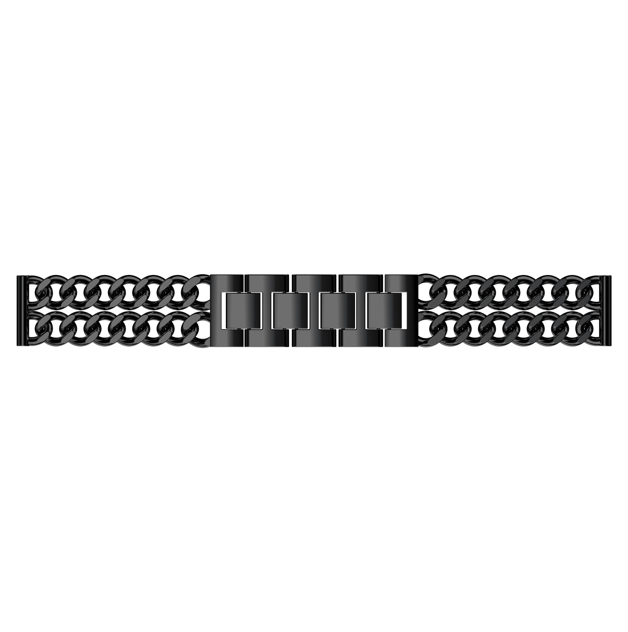 Bracelet acier cow-boy Garmin Vivoactive / Vivomove - noir
