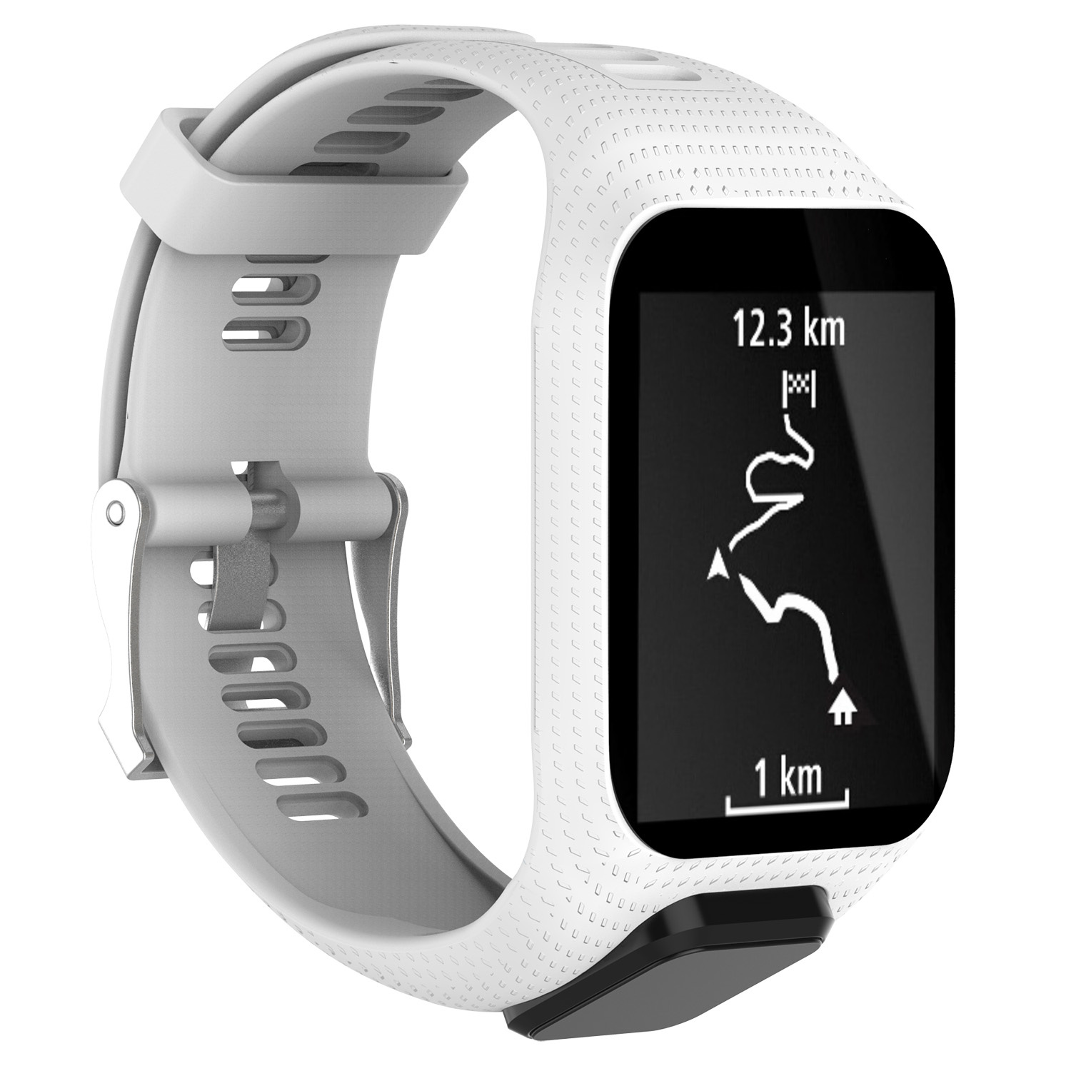 Bracelet sport buckle TomTom Runner / Spark / Adventure - blanc
