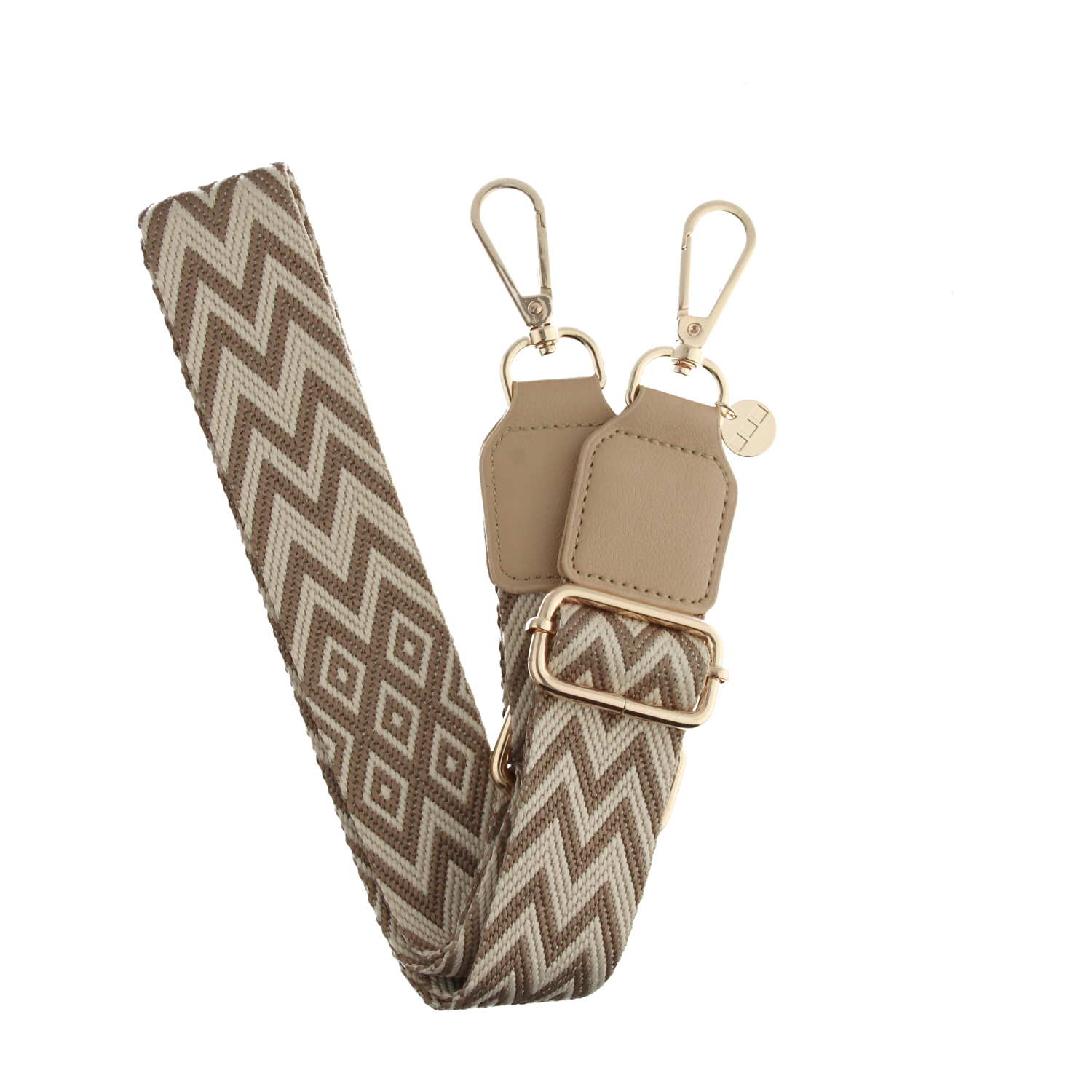Cordon téléphone Bagstrap - zigzag - or