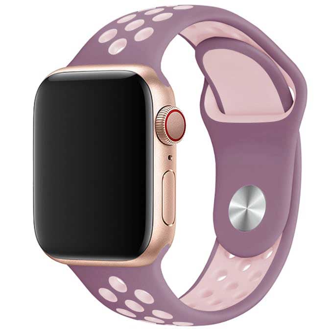 Bracelet sport double Apple Watch - rose violet