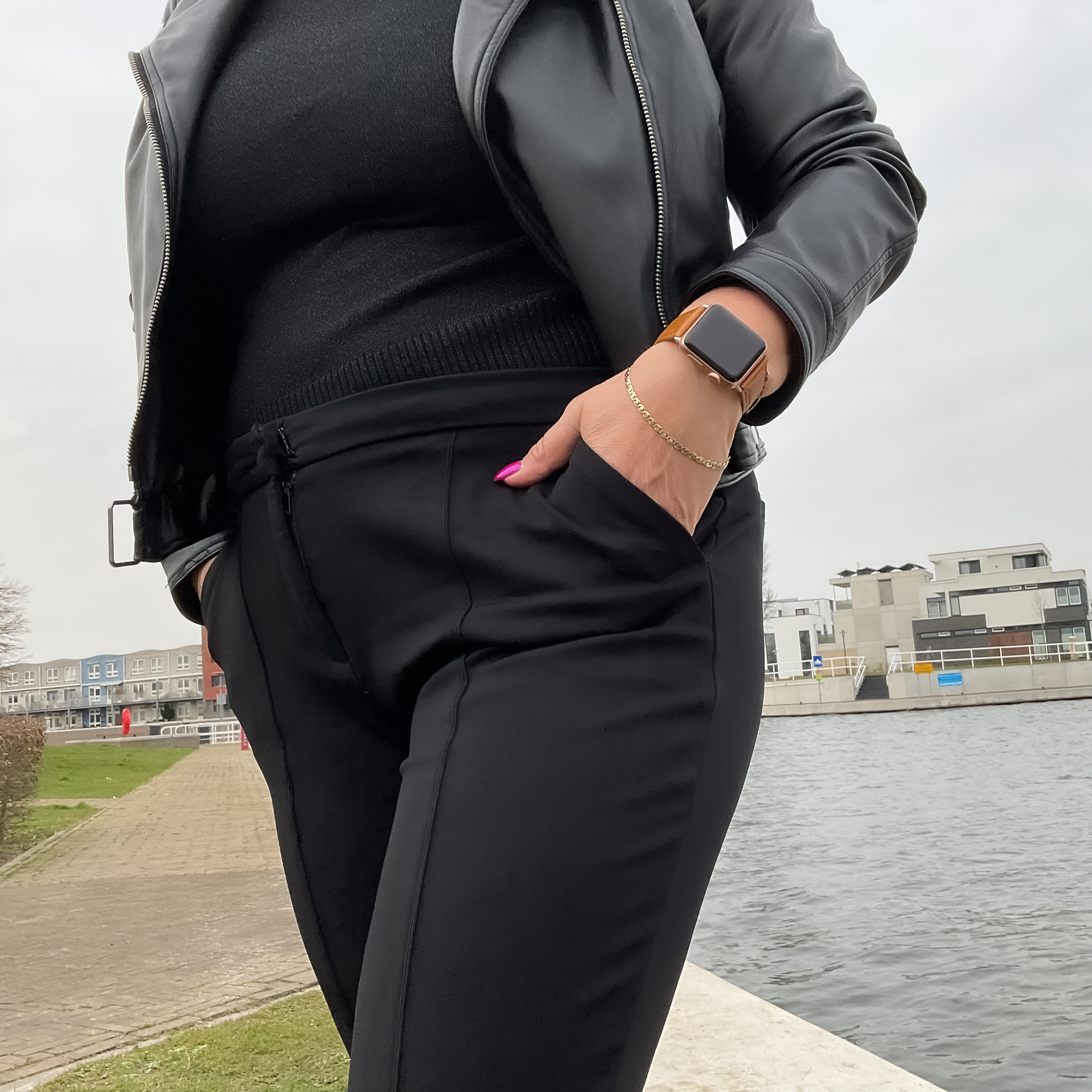 Bracelet véritable en cuir Apple Watch - marron clair