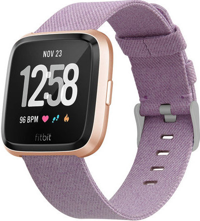 Bracelet boucle sport en nylon Fitbit Versa - lavande