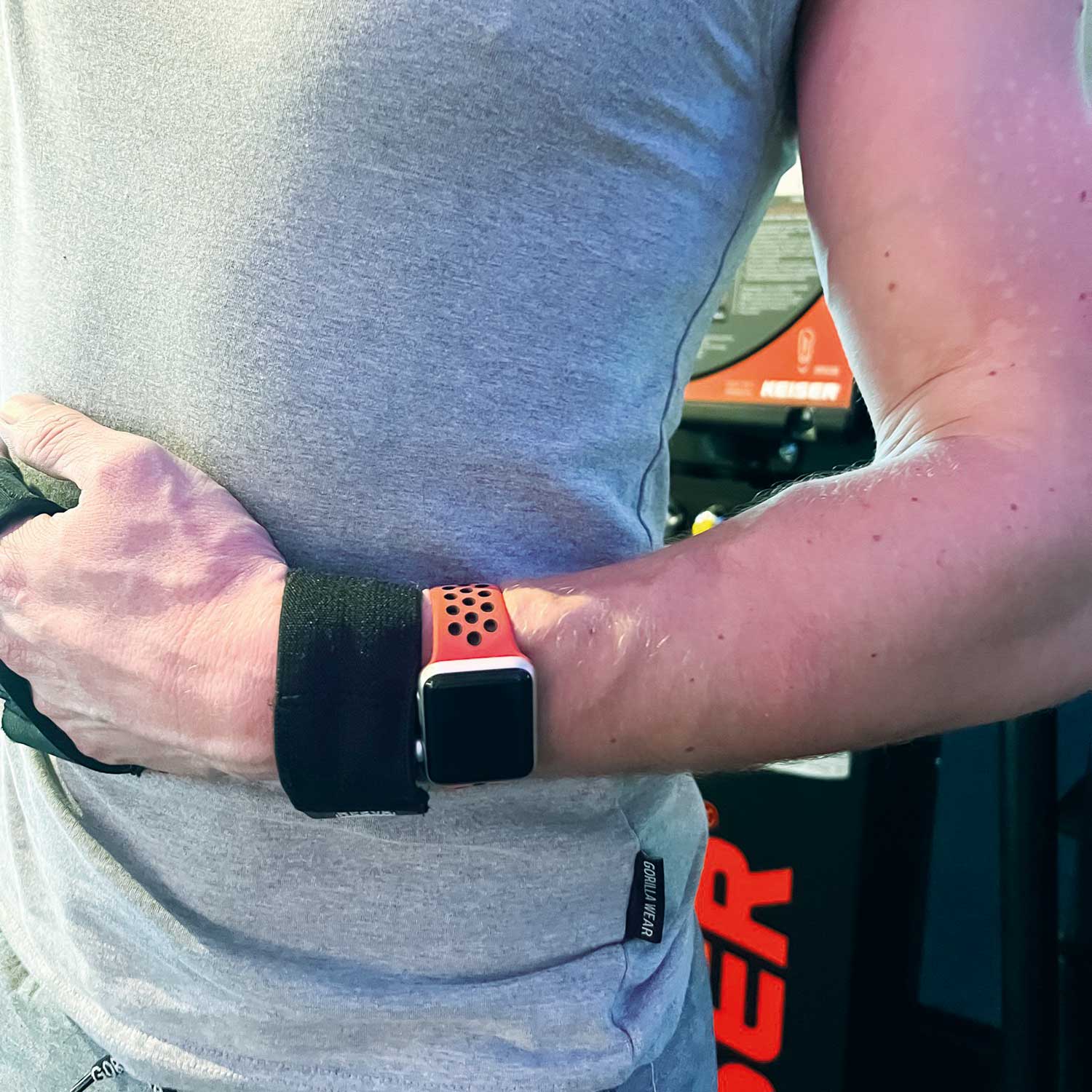 Bracelet sport double Apple Watch - rouge noir
