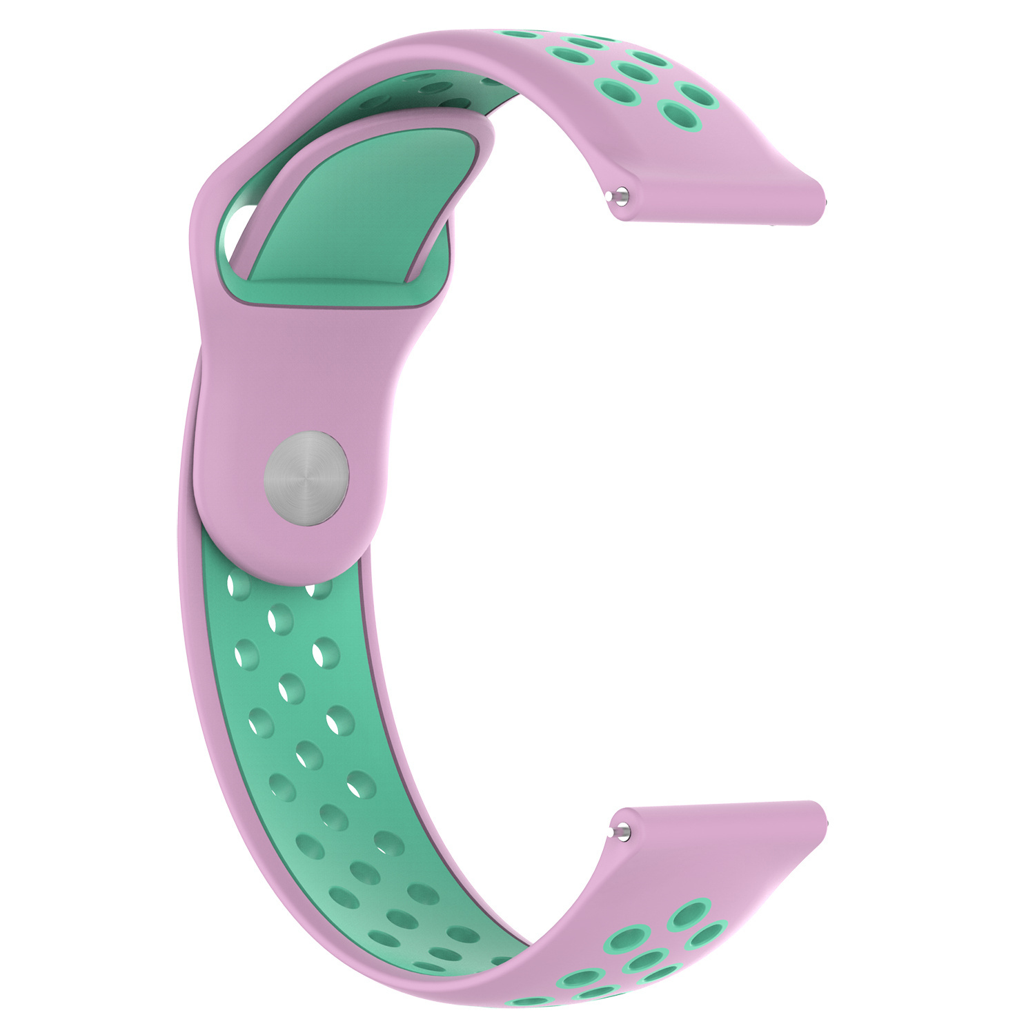 Bracelet sport double Samsung Galaxy Watch - rose sarcelle