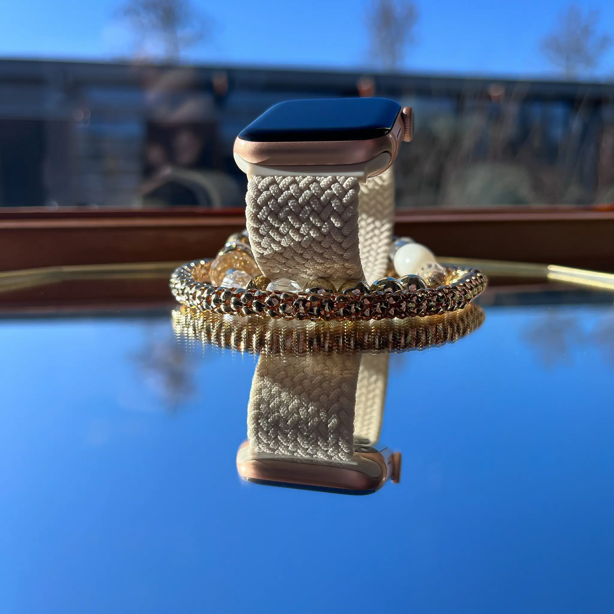 Bracelet boucle unique tressée apple watch deals