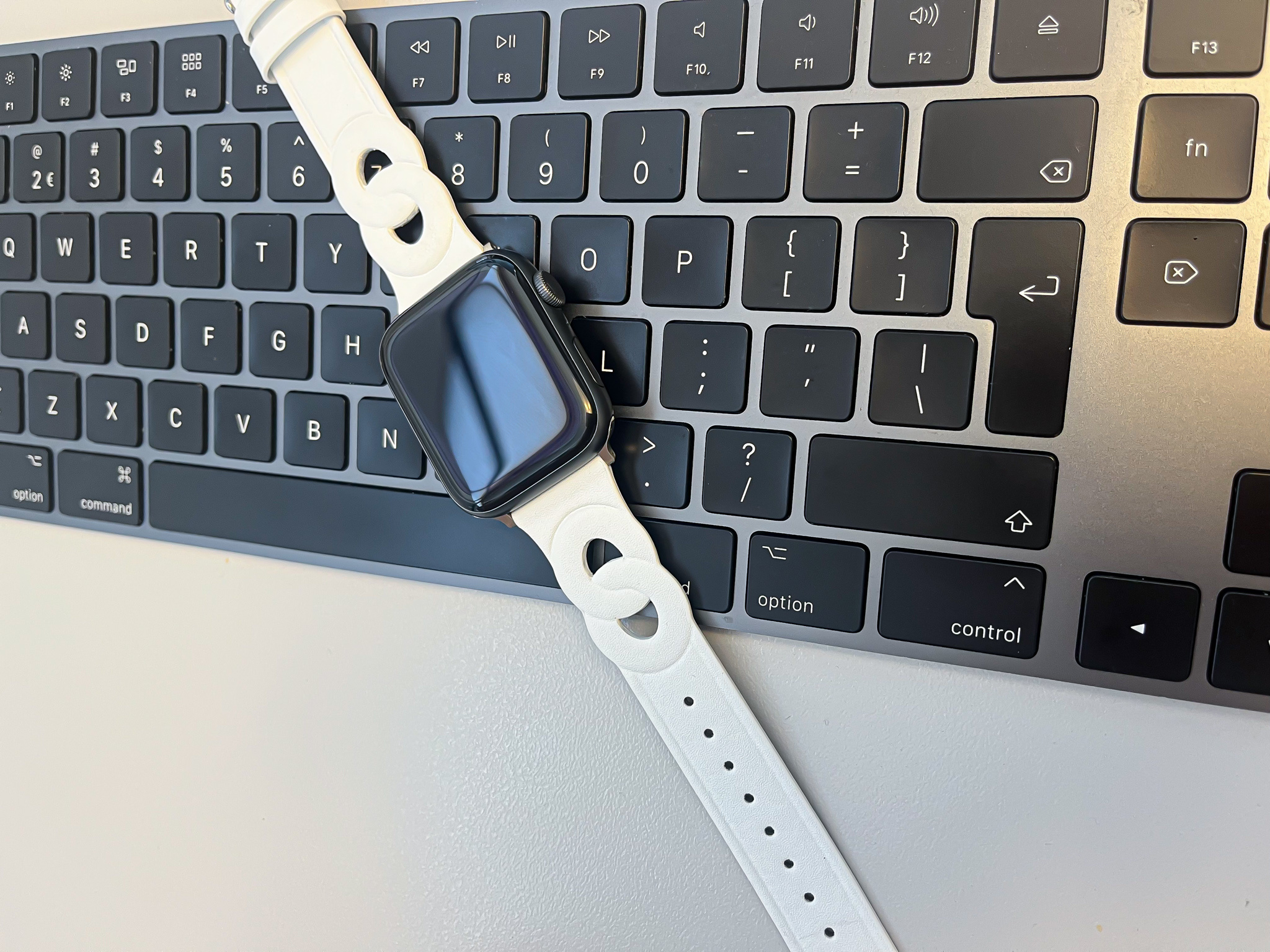 Bracelet en cuir Hermès Apple Watch - blanc