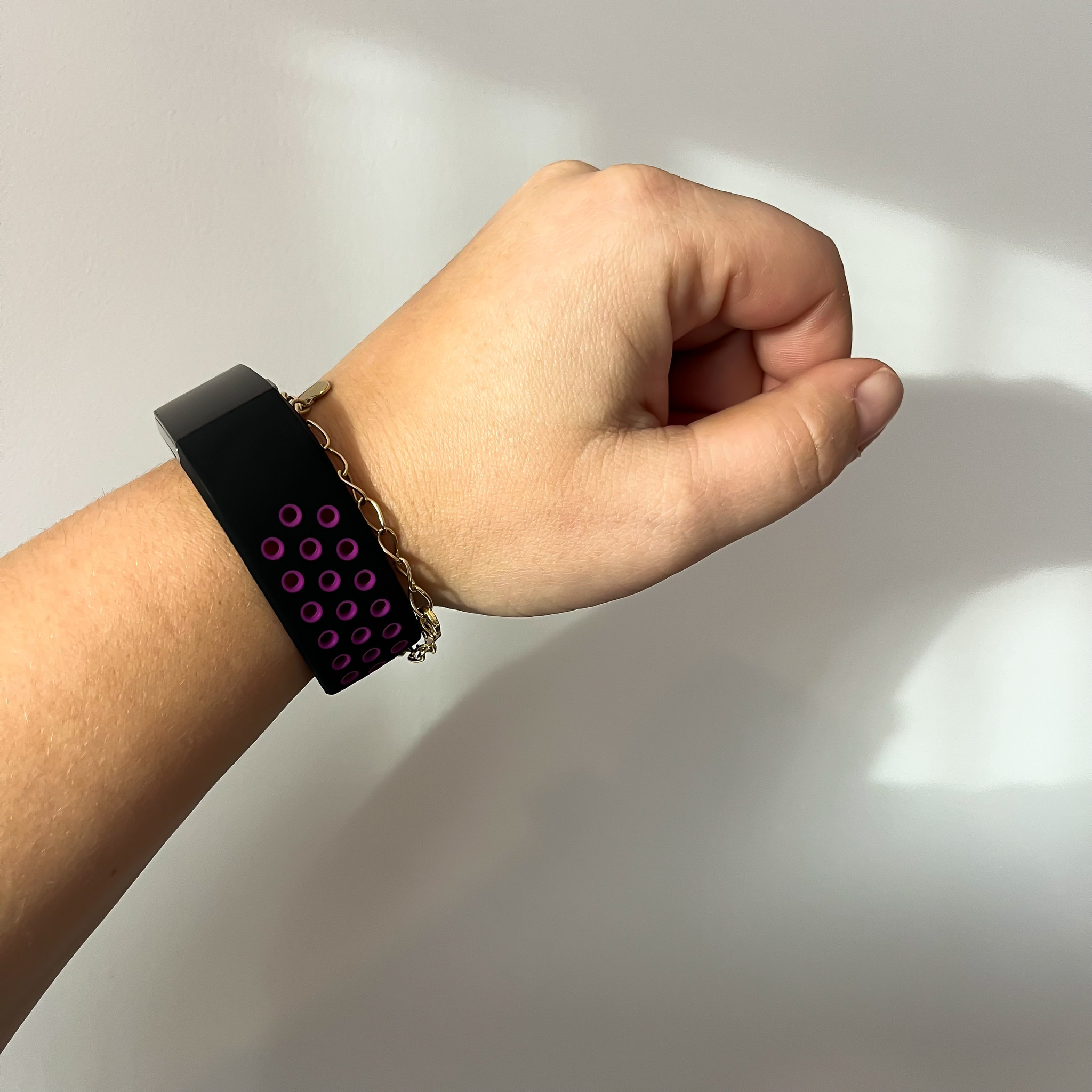 Bracelet sport double Fitbit Charge 2 - noir violet