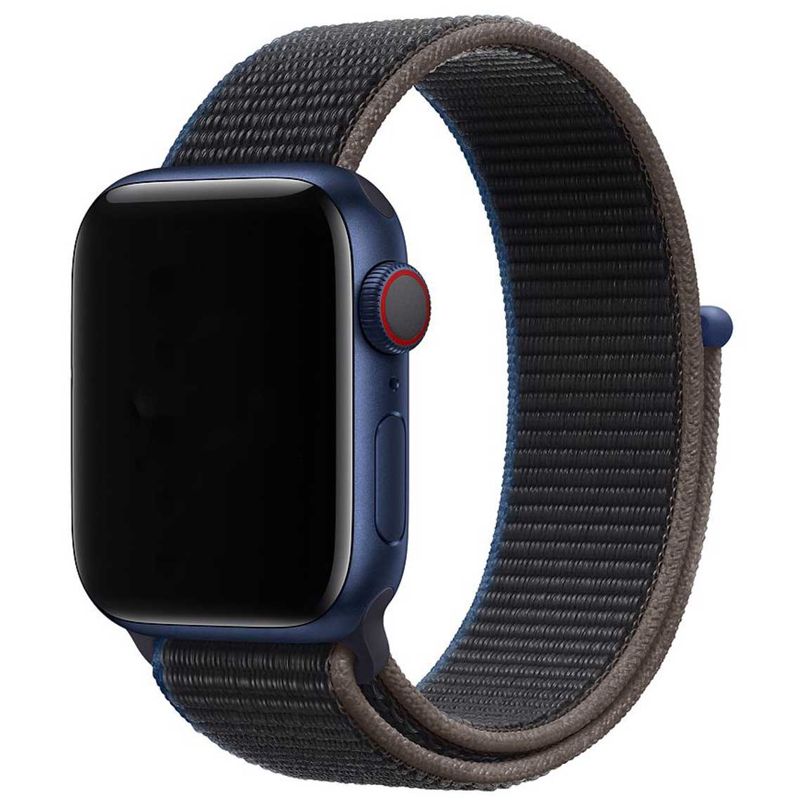 Bracelet boucle sport en nylon Apple Watch - charbon de bois