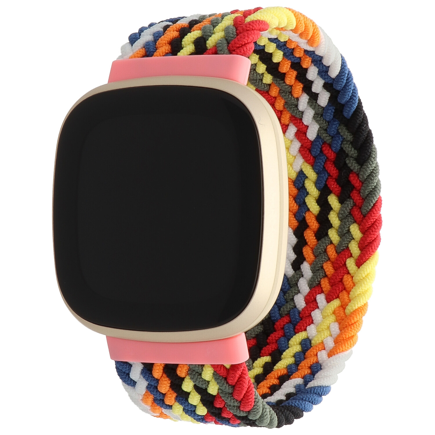 Bracelet nylon Boucle unique tressé Fitbit Versa 3 / Sense - coloré