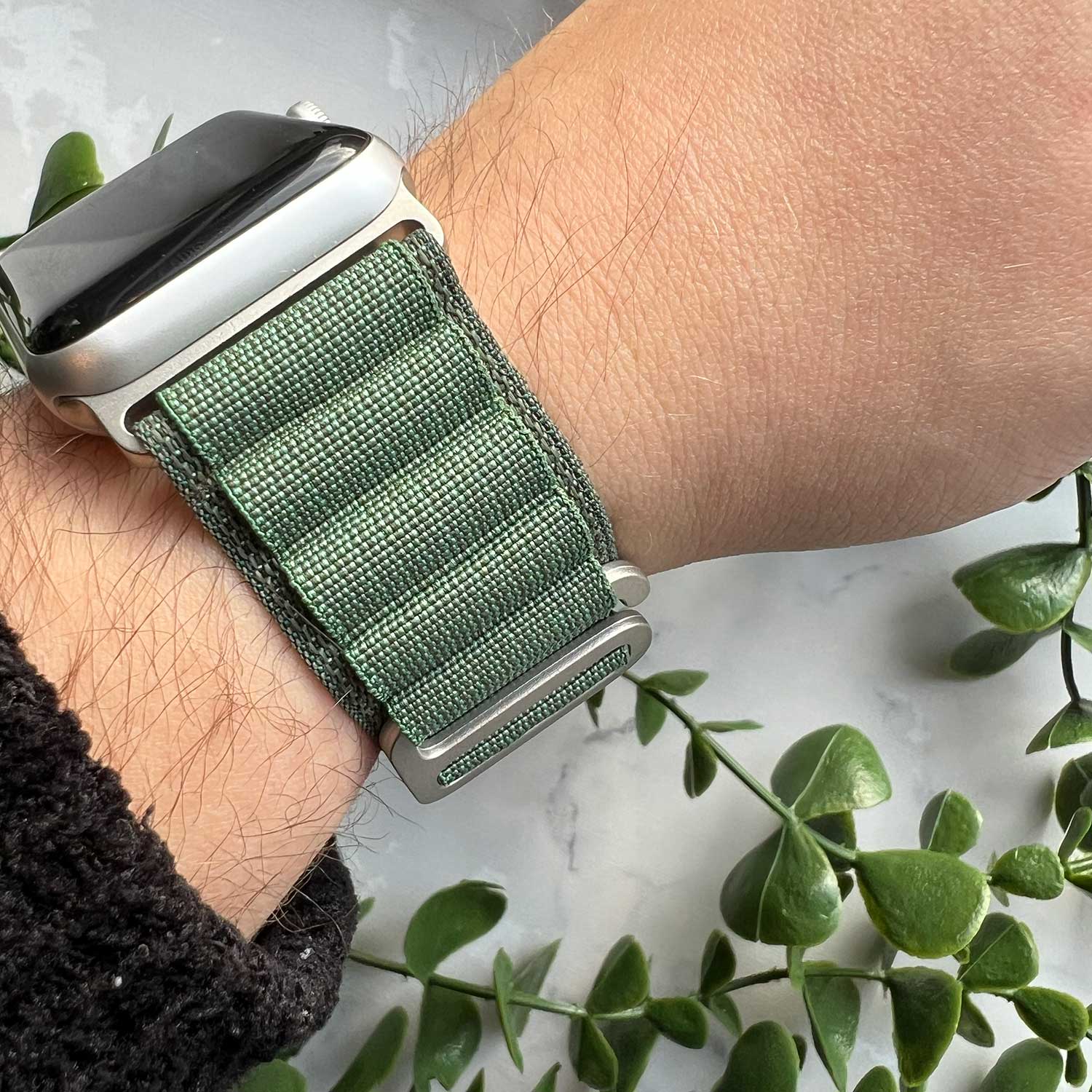 Bracelet Alpine en nylon Apple Watch - vert