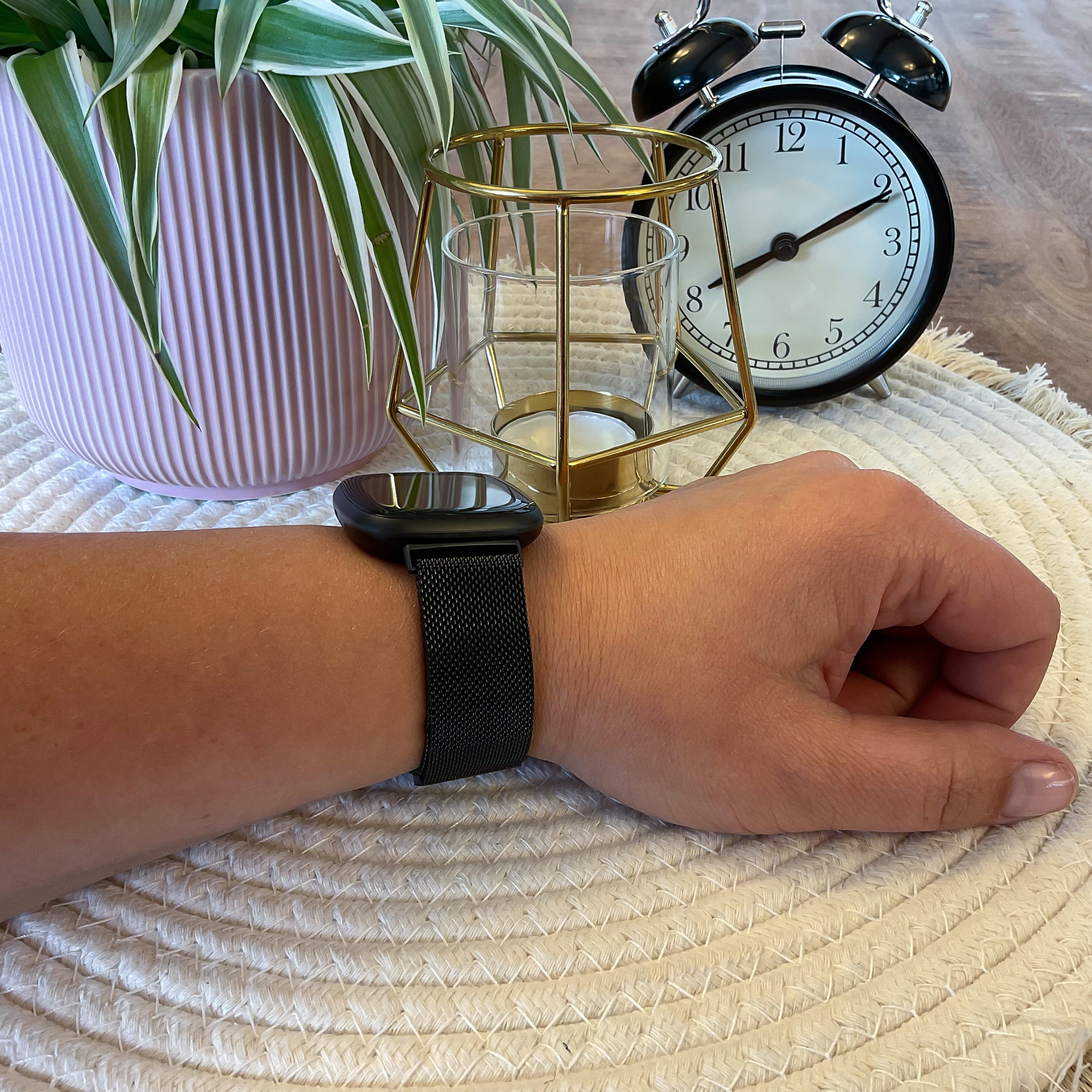 Bracelet milanais Fitbit Versa 3 / Sense - noir