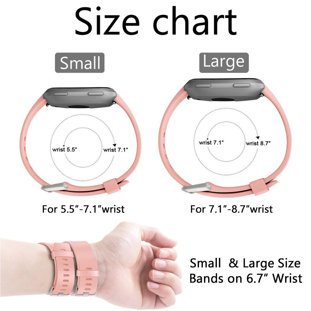 Bracelet sport Fitbit Versa - rose