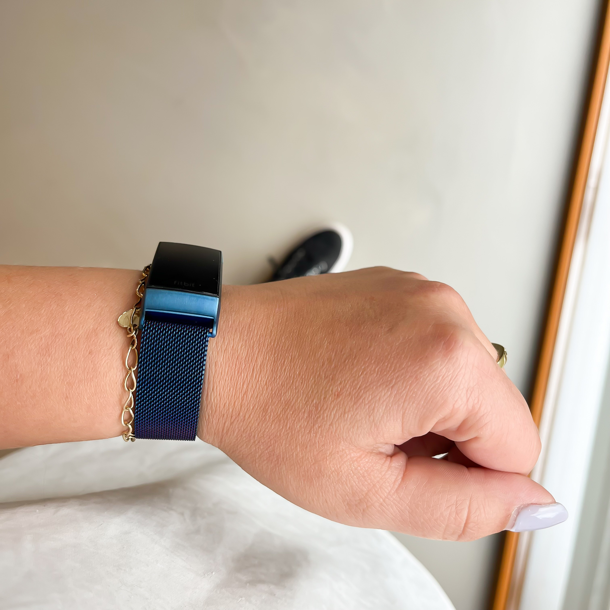 Bracelet milanais Fitbit Charge 3 & 4 - bleu