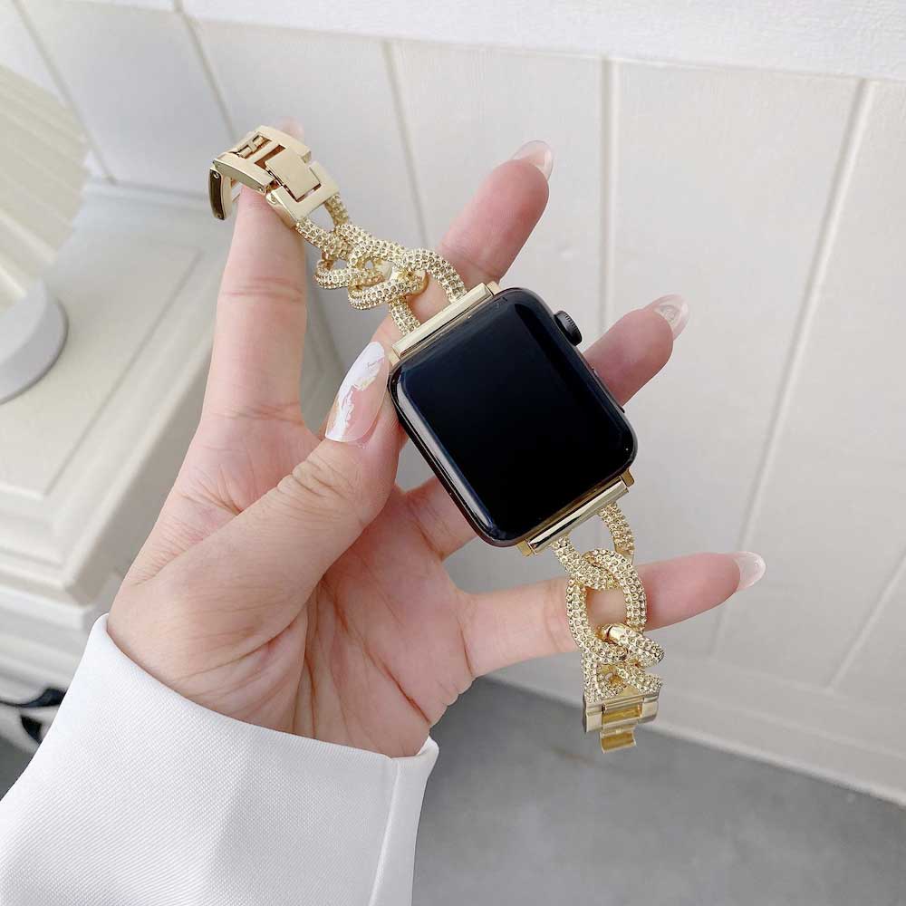 Bracelet acier maillon Chain Apple Watch - Noir