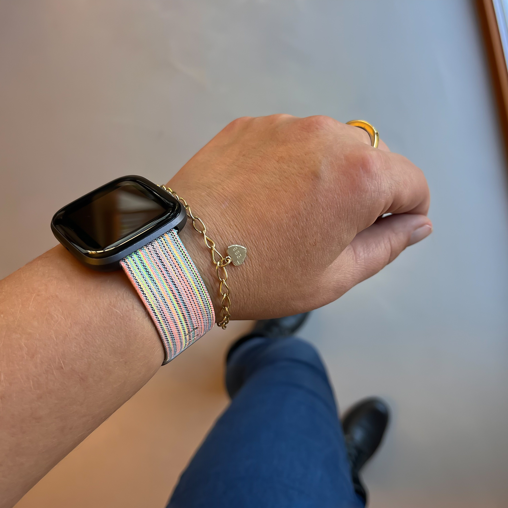 Bracelet boucle sport en nylon Fitbit Versa - coloré