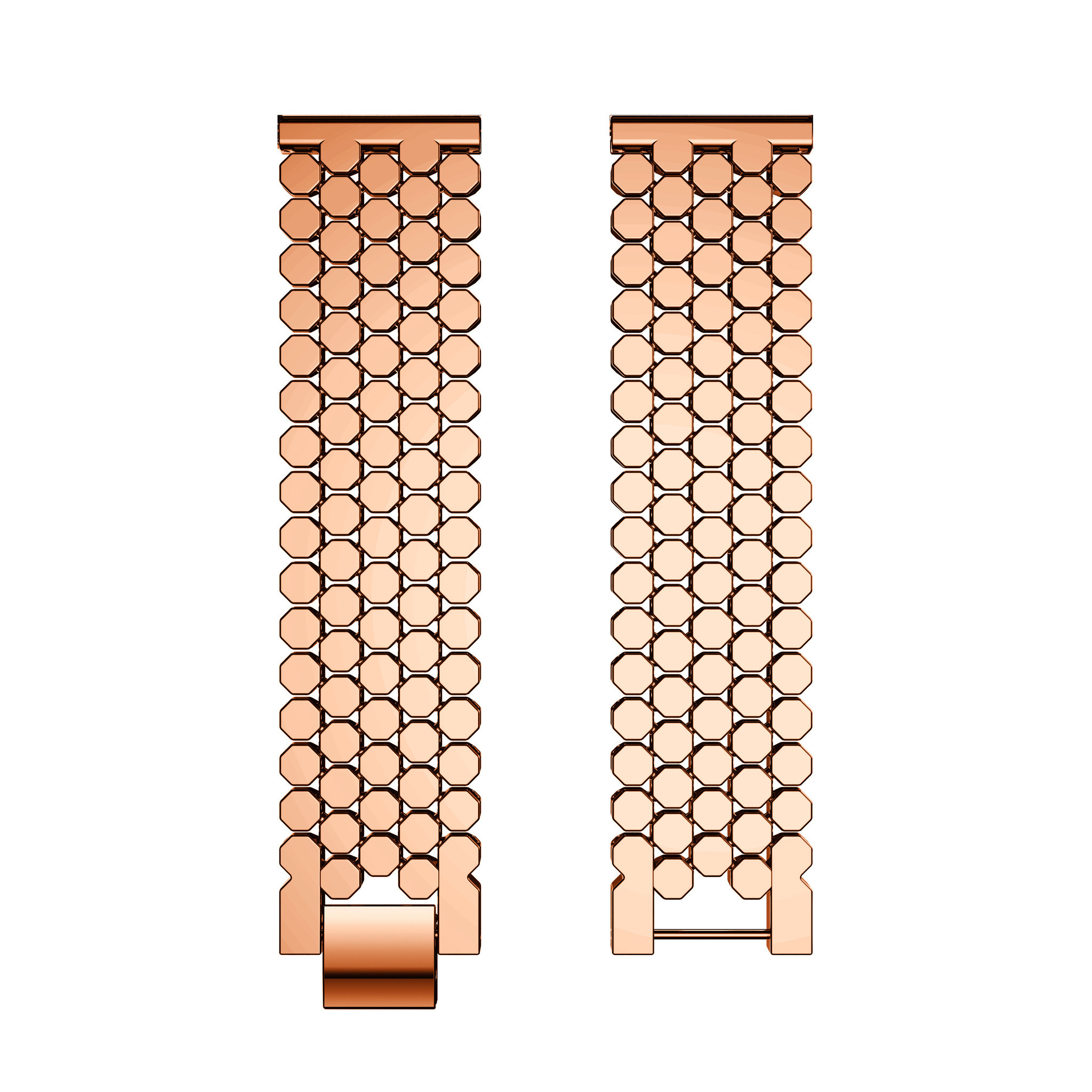 Bracelet acier poisson Huawei Watch GT - or rose