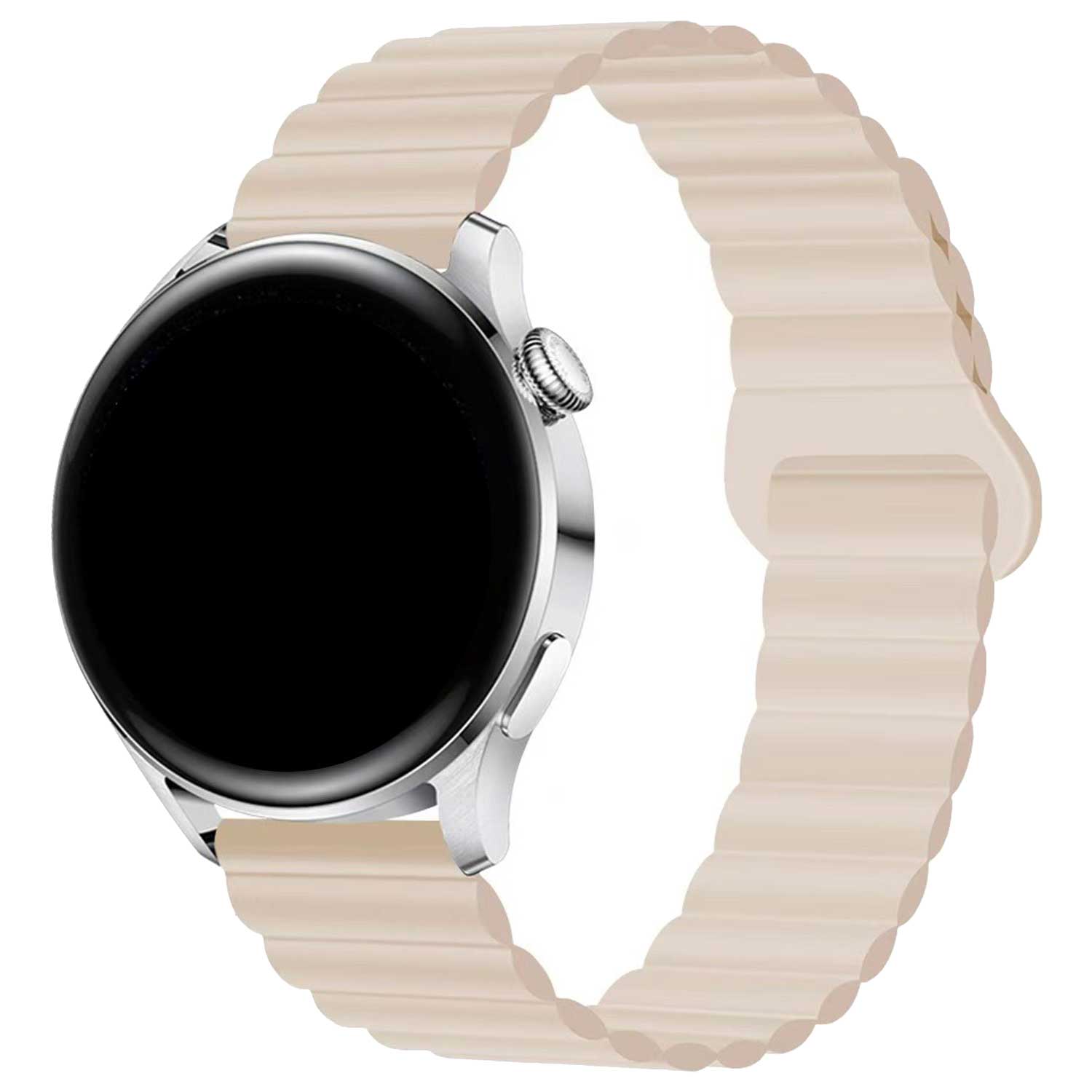 Bracelet magnétique en silicone Samsung Galaxy Watch 5 - lumière stellaire