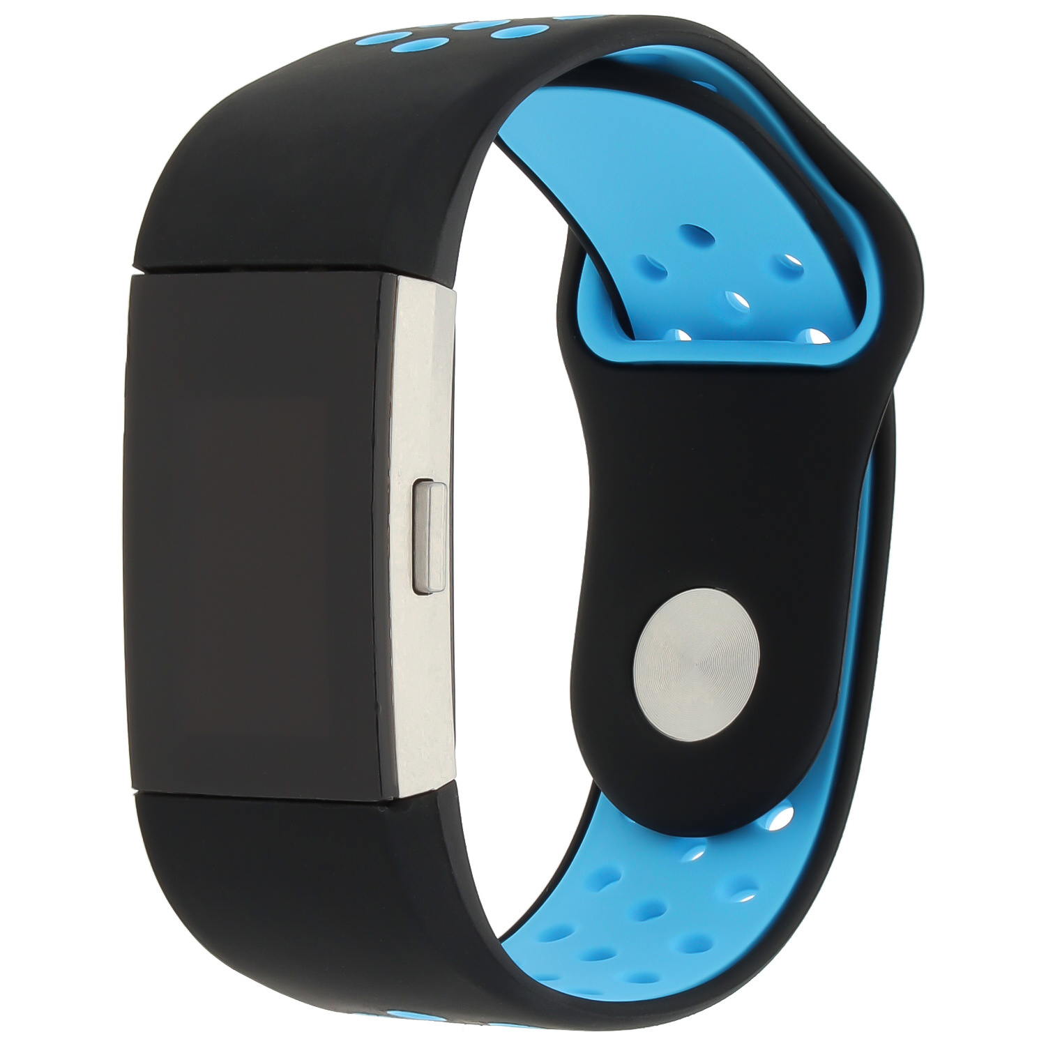 Bracelet sport double Fitbit Charge 2 - noir bleu