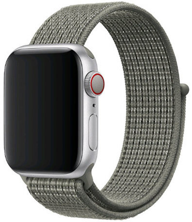 Bracelet boucle sport en nylon Apple Watch sportif - brouillard