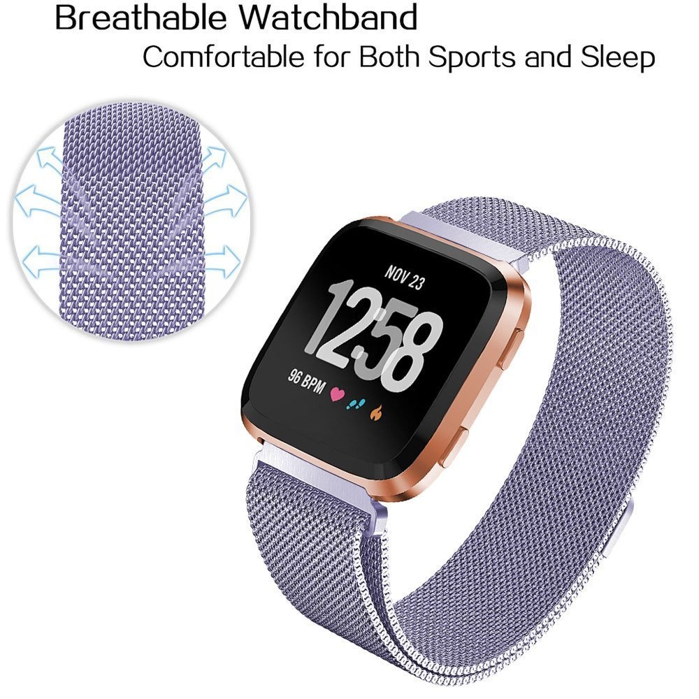 Bracelet milanais Fitbit Versa - lavande