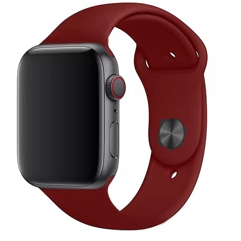 Bracelet sport Apple Watch - rouge vin