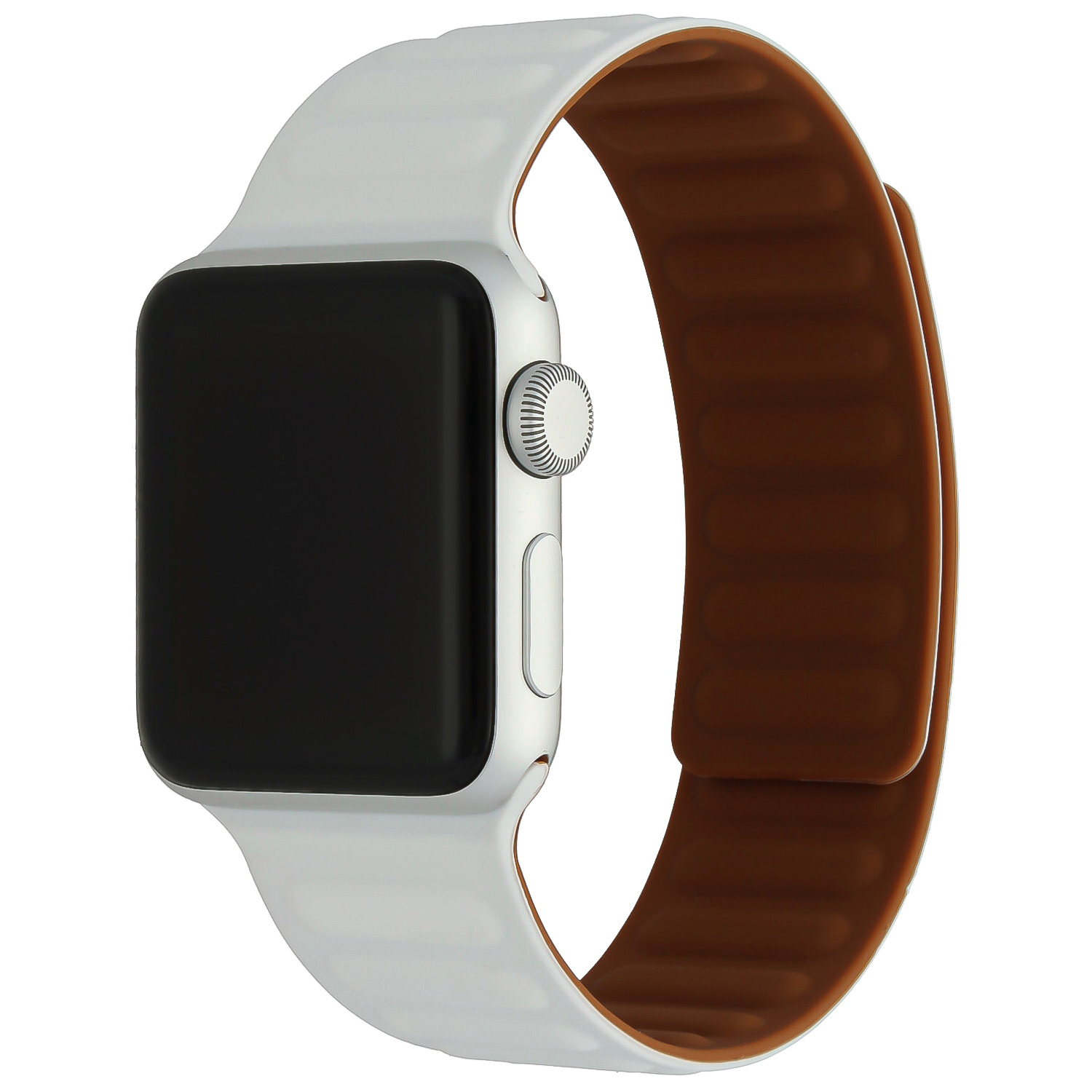 Bracelet sport solo côtelé Apple Watch - blanc